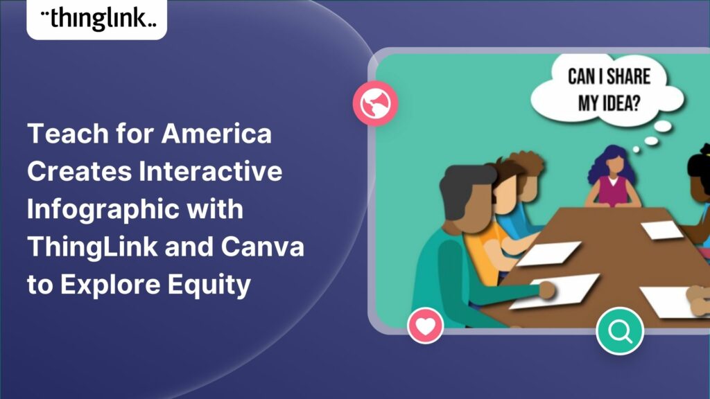 Featured picture of post "Teach for America Creates Interactive Infographic with ThingLink and Canva to Explore Equity"