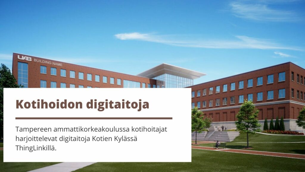 Featured picture of post "Tampereen ammattikorkeakoulussa hoitajien digitaitoja harjoitellaan virtuaalikylässä ThingLinkillä"