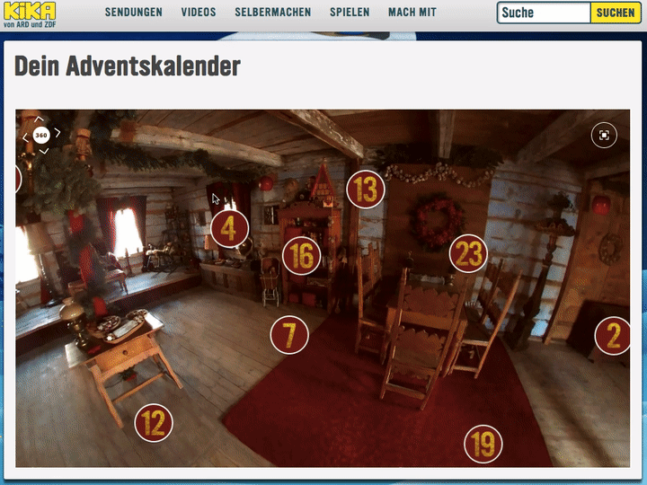 Featured picture of post "Image of the Week: Interactive 360° Advent Calendar from KiKA"