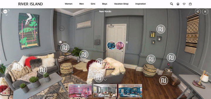 Featured picture of post "Image of the Week: Shoppable 360° Home Experience from River Island"