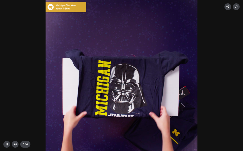 Featured picture of post "Case Example: Interactive Holiday Unboxing Videos from Collegiate Licensing Company"