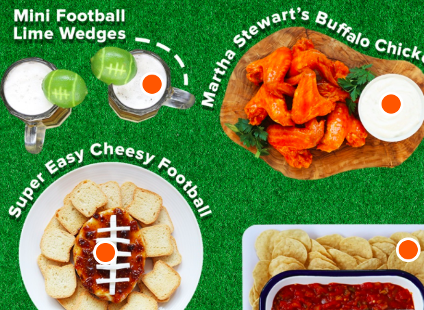Featured picture of post "Image of the Week: Interactive Super Bowl Party Spread from Today"