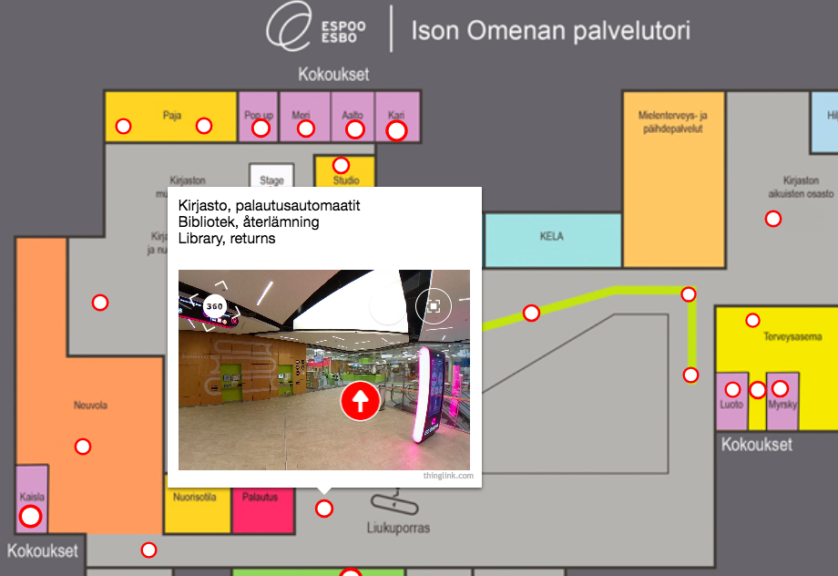 Featured picture of post "Combining maps and floor plans with 360° images by the City of Espoo"