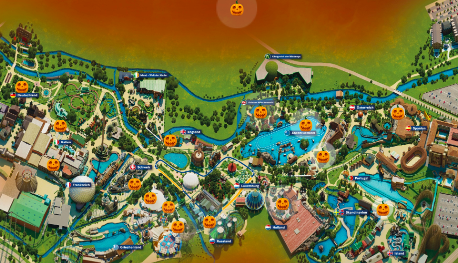 Featured picture of post "ThingLink Spotlight:  Spooky Halloween theme park map from DERTOUR"