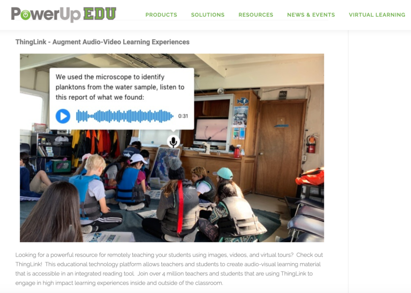 Featured picture of post "ThingLink and PowerUpEDU Announce Partnership"