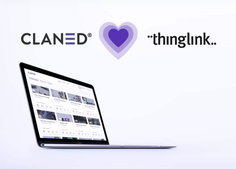 Featured picture of post "Partnership news: ThingLink brings physical environments to Claned’s digital learning platform"