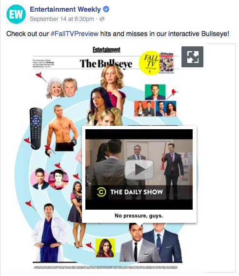 Featured picture of post "Image of the Week: Interactive Fall TV Preview on Facebook by Entertainment Weekly"