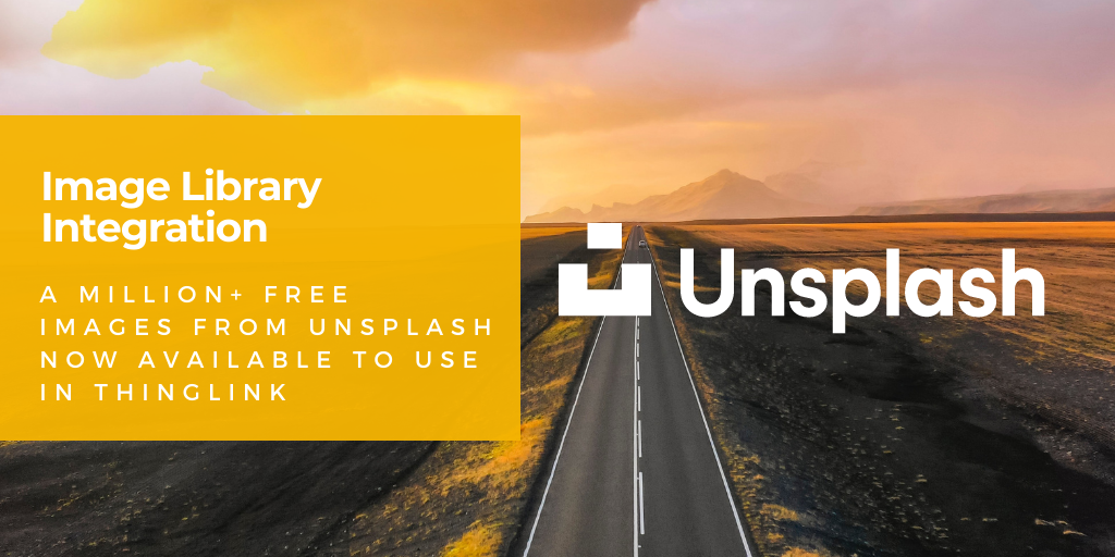 Featured picture of post "ThingLink’s new Unsplash integration provides over a million free images for creating interactive visual media"