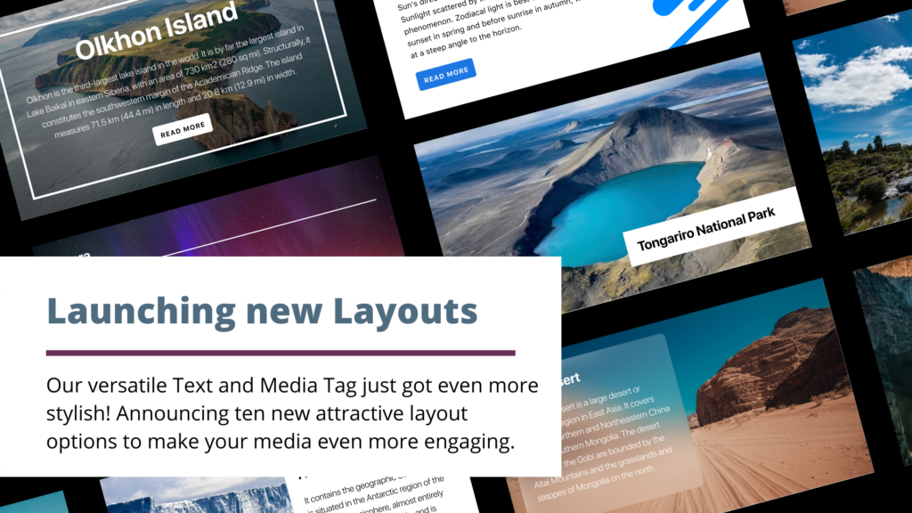 Featured picture of post "Launching new Layouts!"