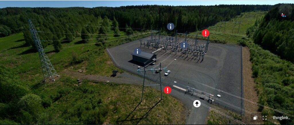 Kuvakaappaus Fingridin virtualisoidusta sähköasemasta