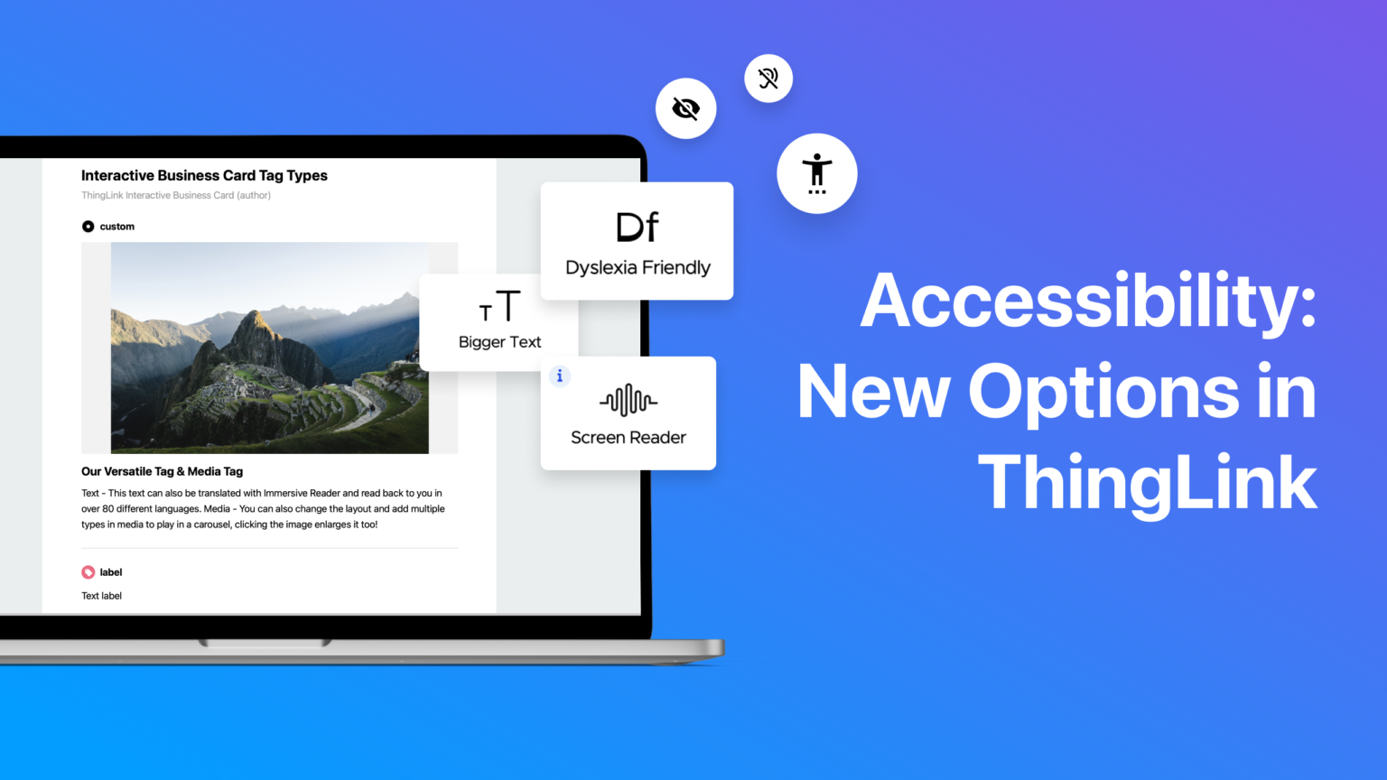 Accessibility: New Options in ThingLink