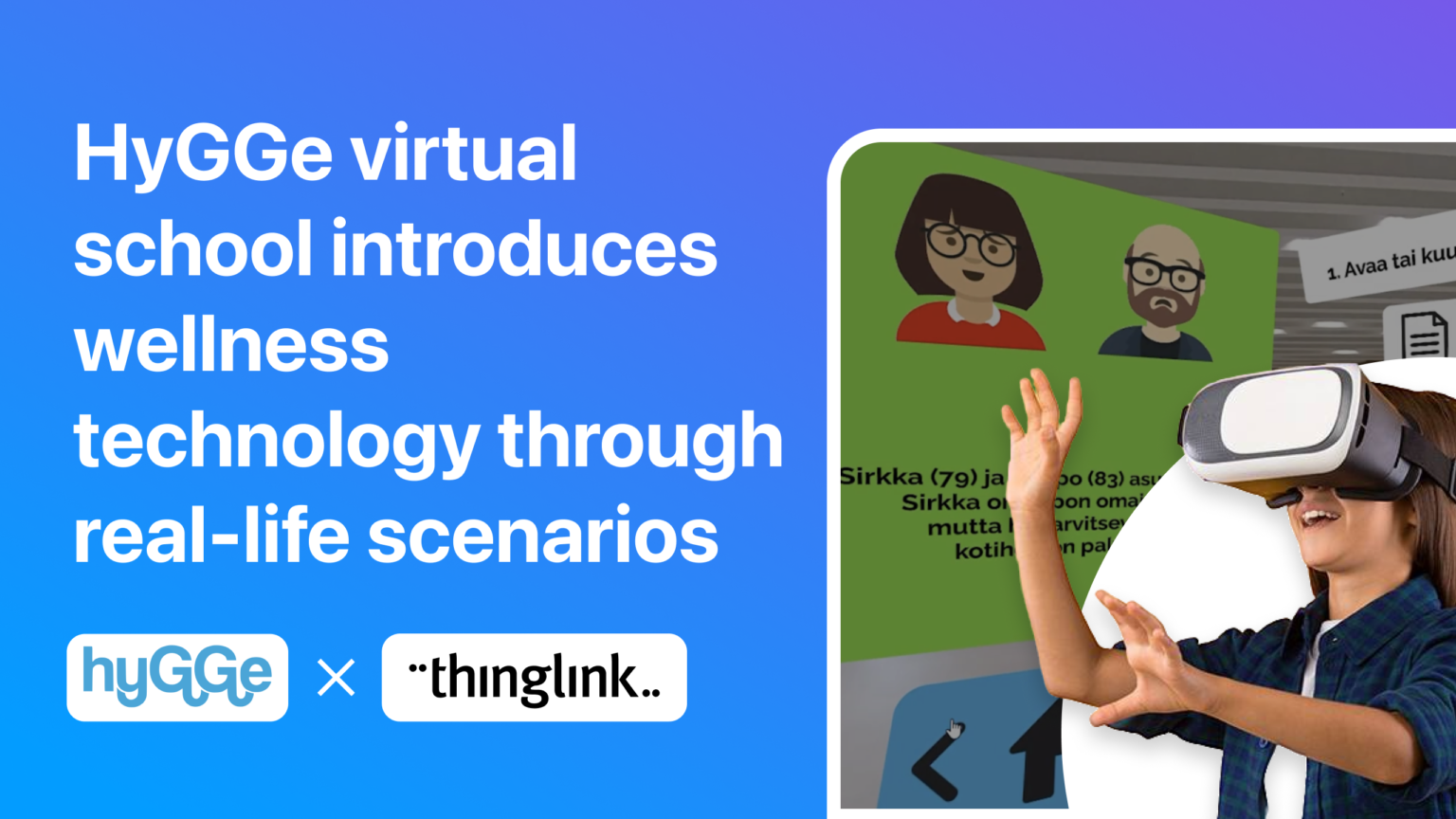 HyGGe virtual school introduces wellness technology through real-life scenarios.