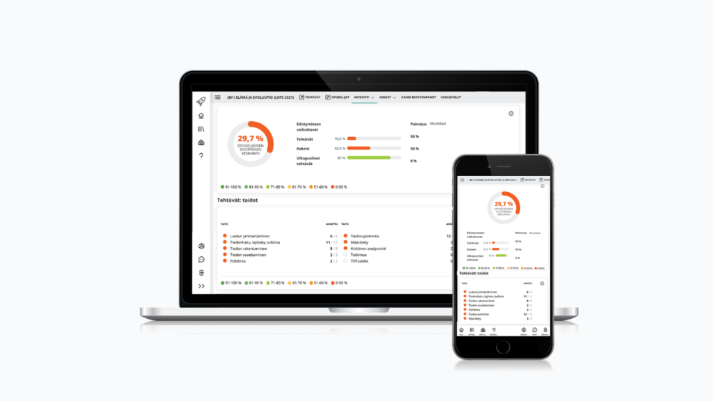 Studeo's evaluation view