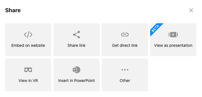 Image of new-share dialogue box
